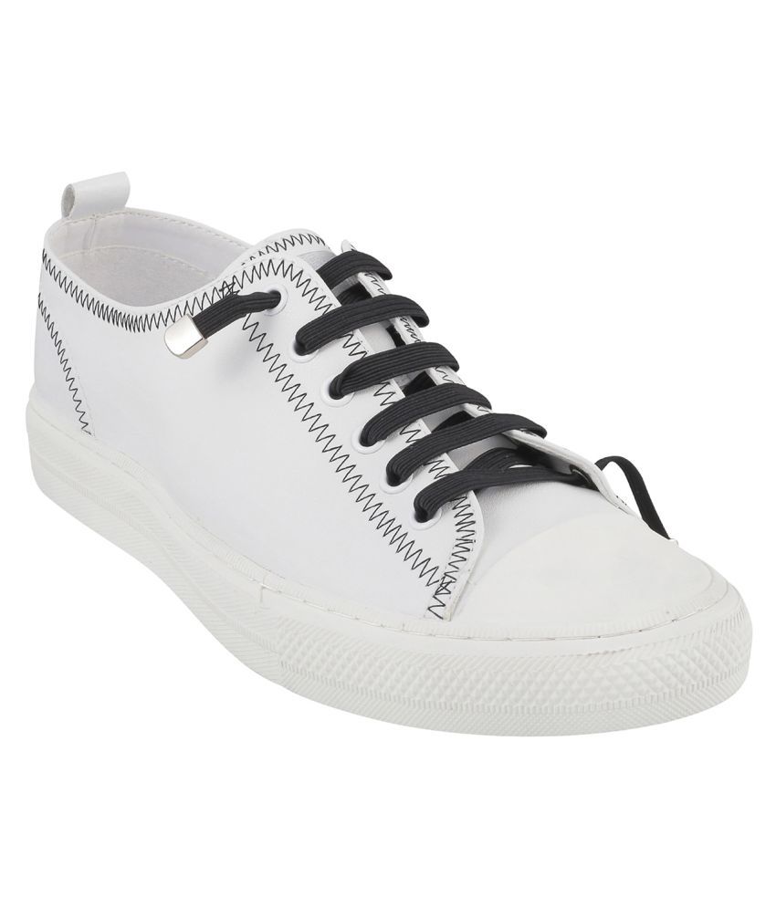 J FONTINI MOCHI Men WHITE Synthetic Sneakers WHITE Casual Shoes - Buy J ...