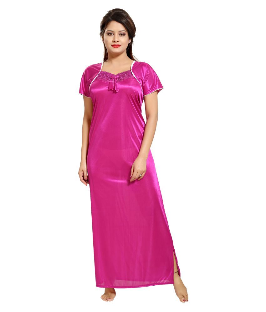Satin fabric nighty
