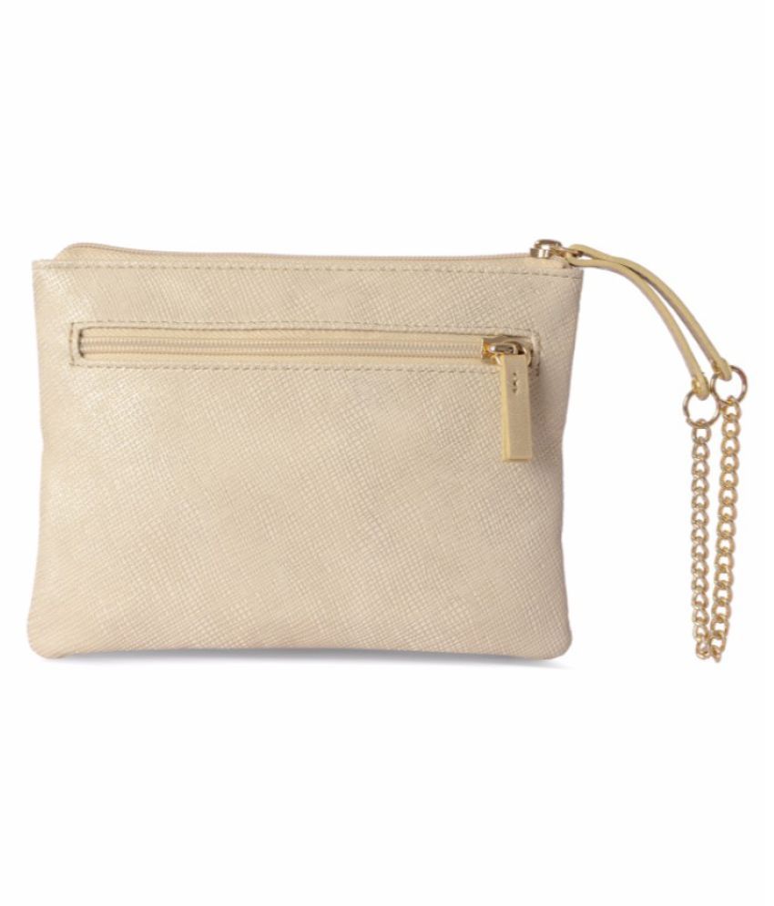 baggit golden clutch