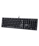 AUKEY Mechanical Keyboard Blue Switches USB Wired Gaming Keyboard with 104 Keys Metal Plate 100% Anti-ghosting for PC and Laptop
