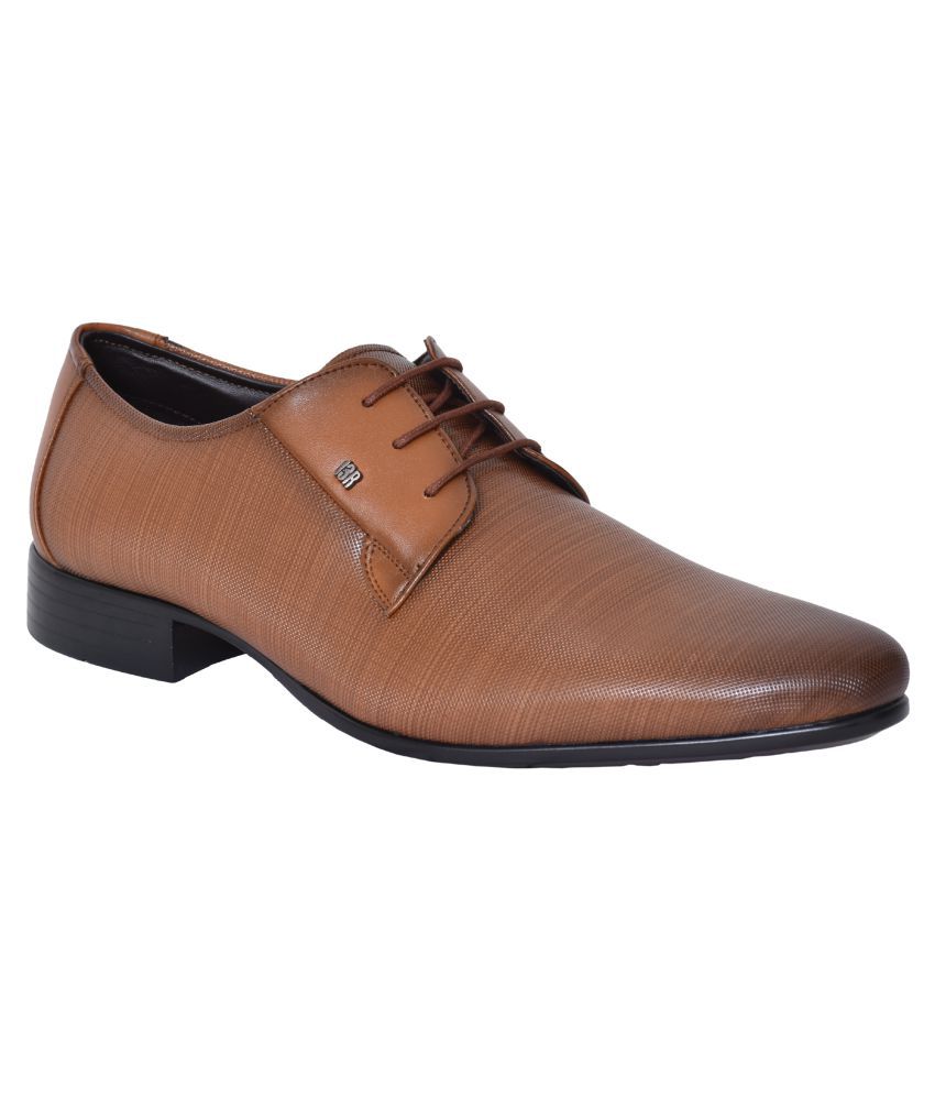 Artificial Leather Tan Formal Shoes 
