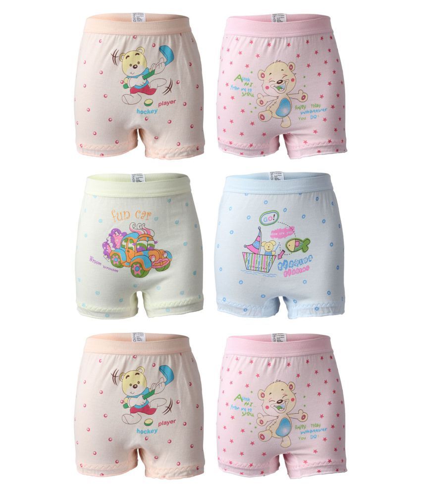     			Bodycare Pack of 6 Unisex for Baby 100% Cotton Bloomers ( Multi Color )