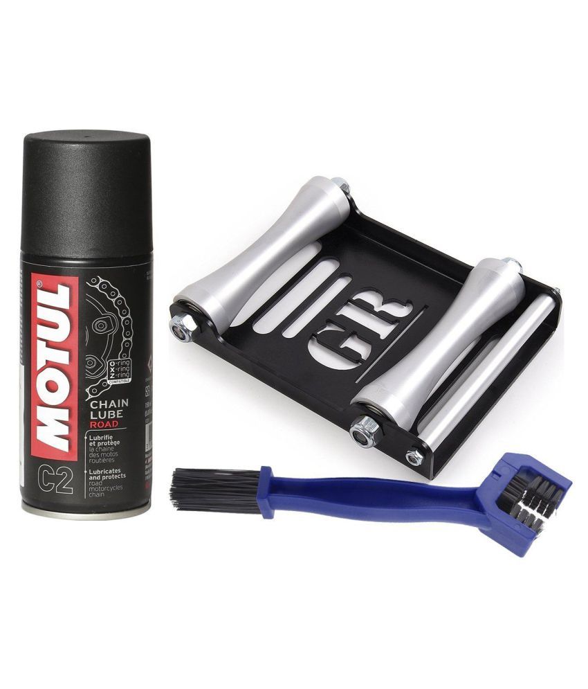 GrandPitstop Chain Cleaning brush with Motul C2 Chain Lube (150 ml