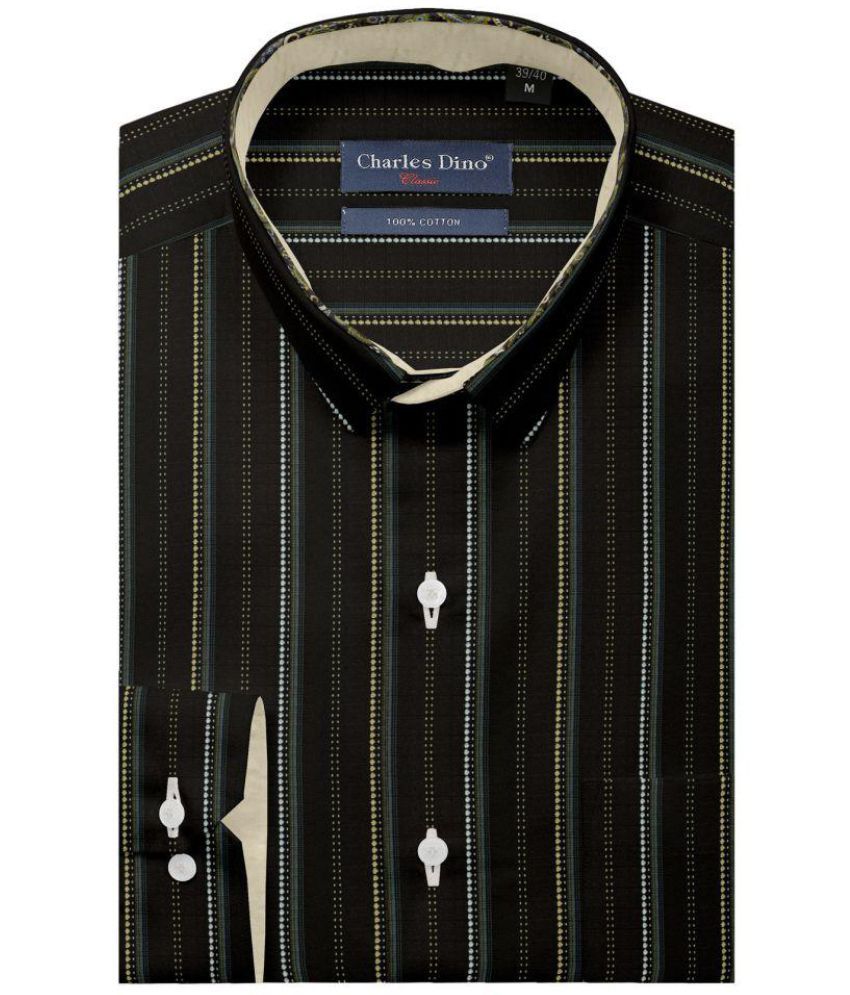 Charles Dino Black Slim Fit Formal 