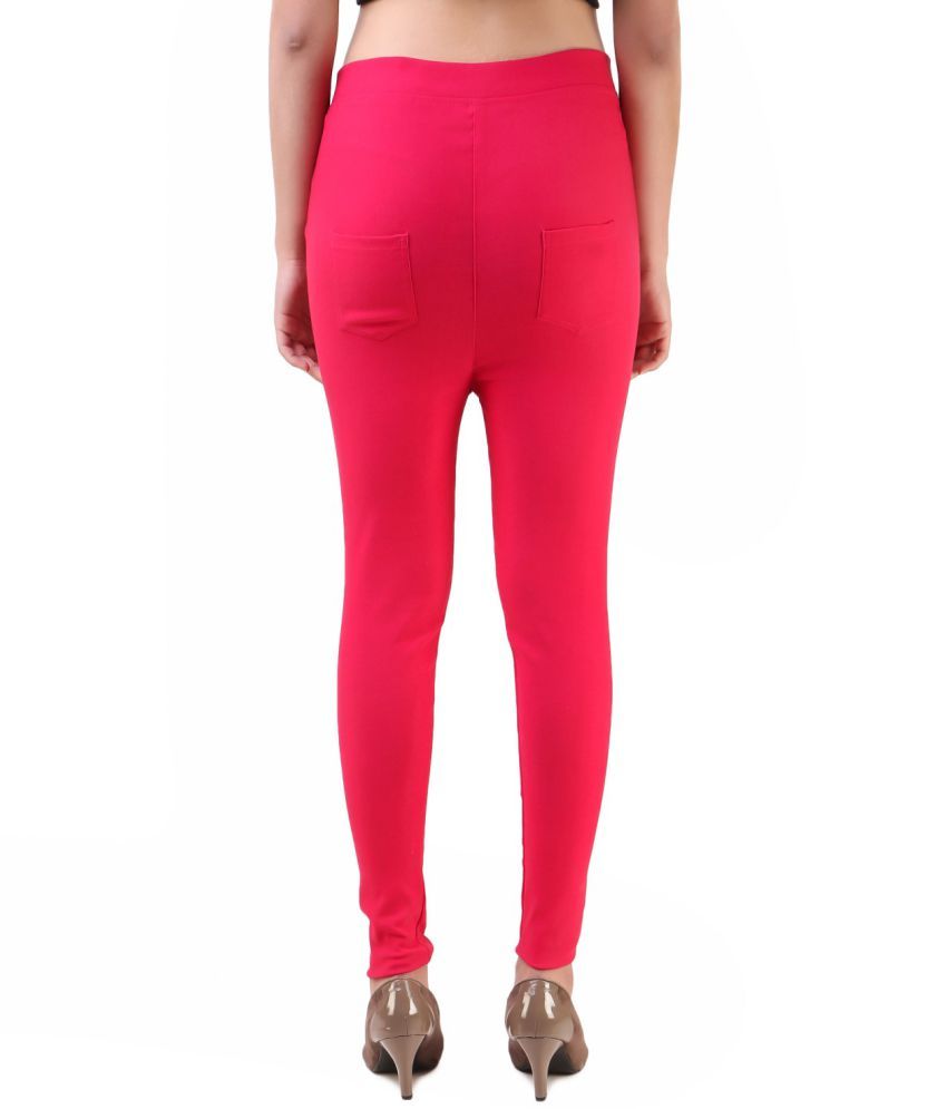 light pink jeggings