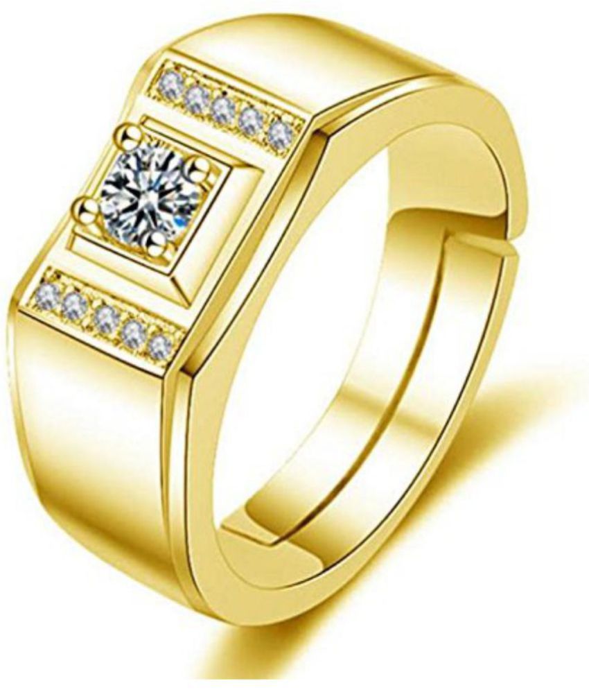 Exclusive Limited Edition 24KT Gold Swarovski Solitaire Adjustable Mens ...