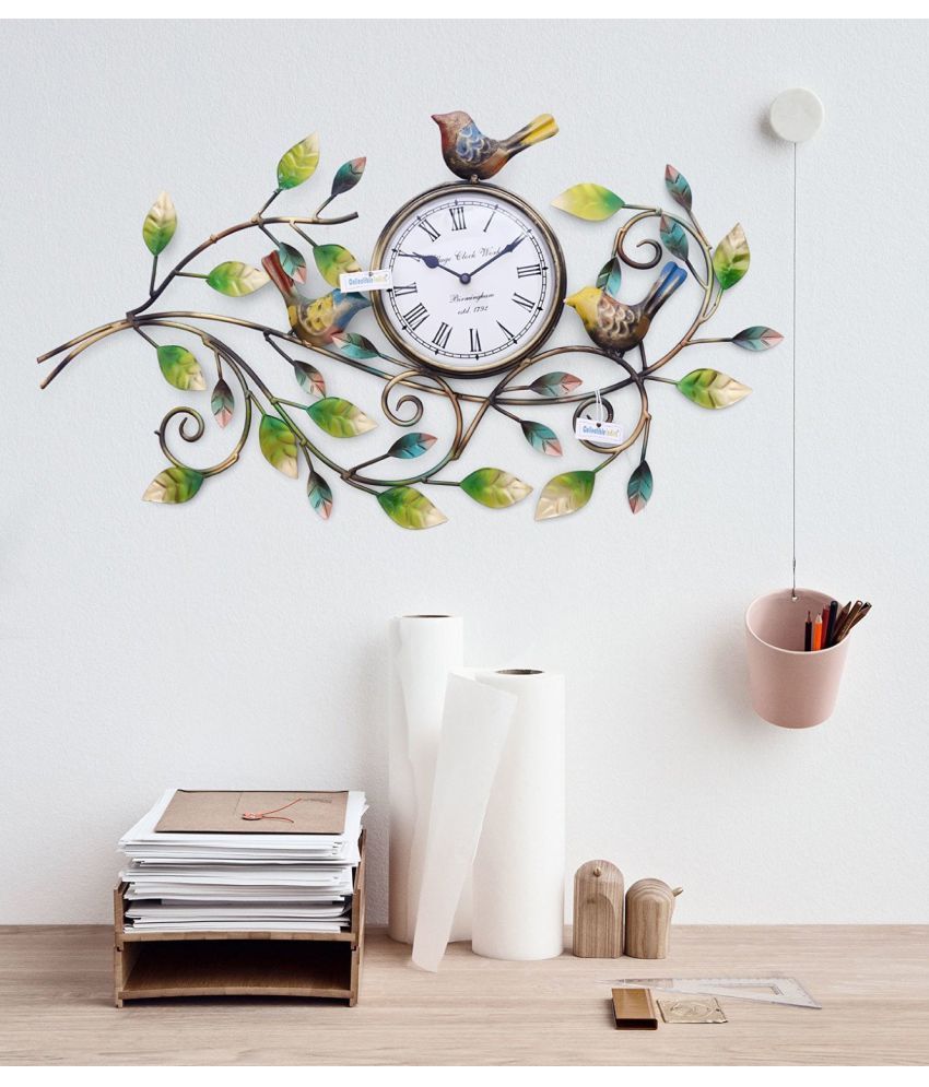 Collectible India Circular Analog Wall Clock Metal Natural Theme Bird Designer Wall Clock 30 X 60 Cms Buy Collectible India Circular Analog Wall Clock Metal Natural Theme Bird Designer Wall