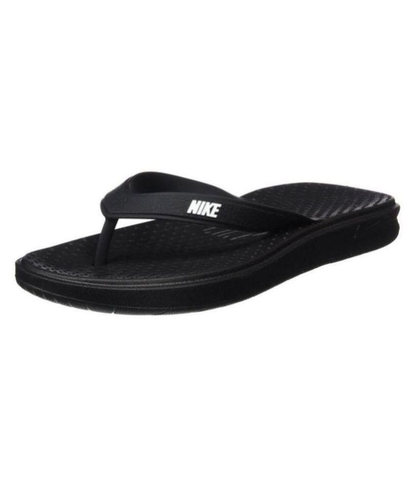 nike solay flip flops black