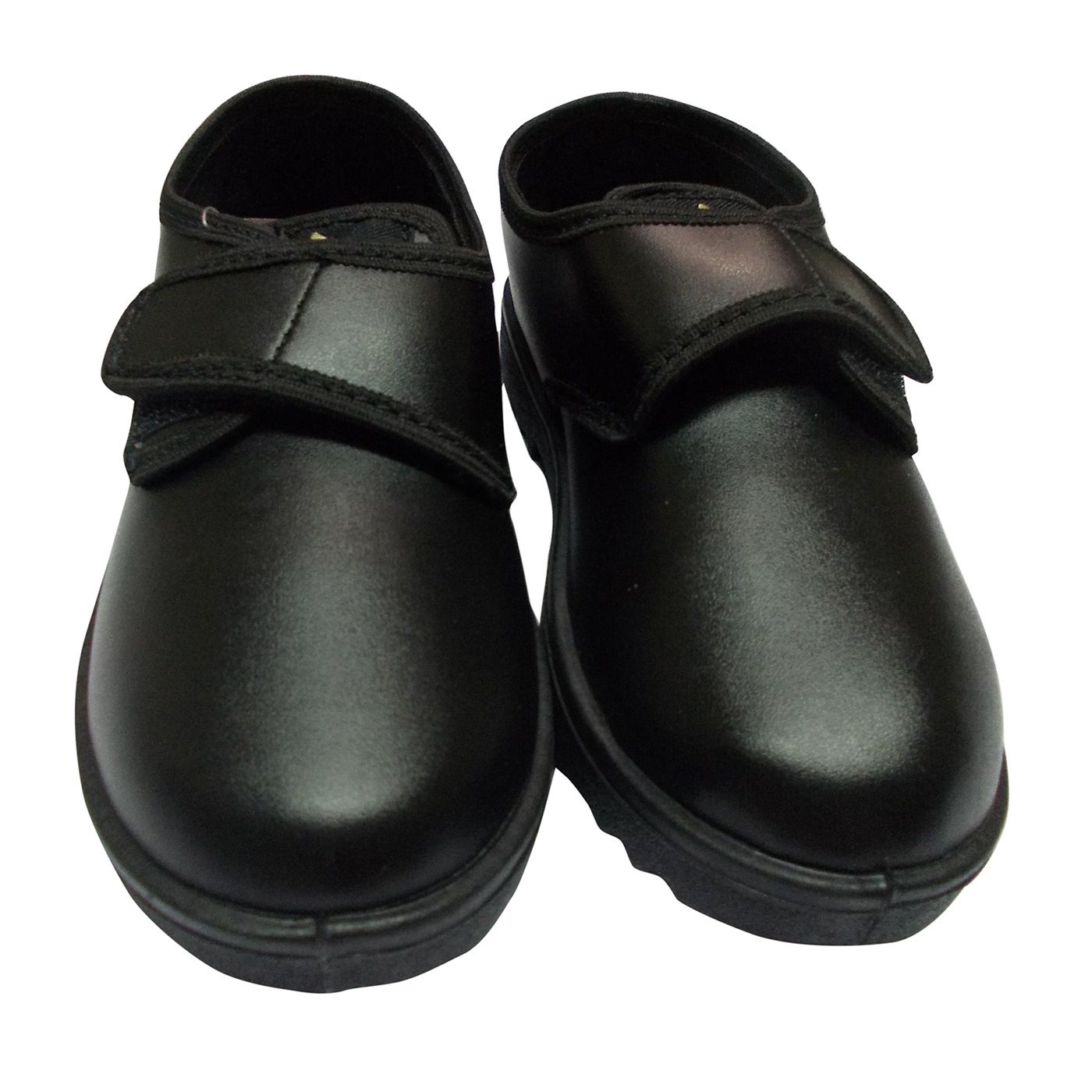 Buy Adonis Welcro Black School Shoes 