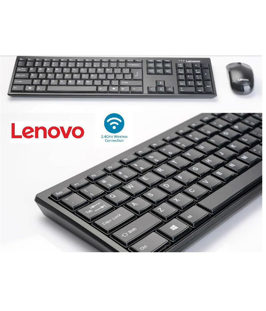     			Lenovo 100 Wireless Keyboard & Mouse Combo (Black)