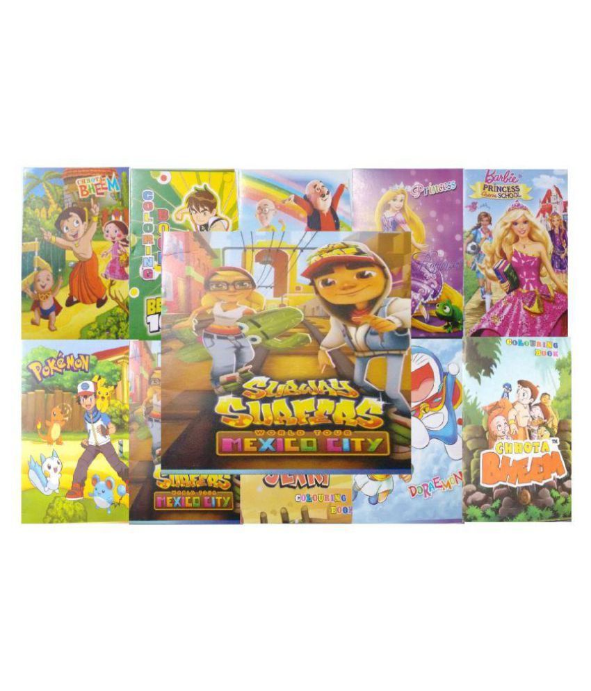 Subway Surfers Colouring Book Pack Of 10 Buy Subway Surfers Colouring Book Pack Of 10 Online At Low Price Snapdeal