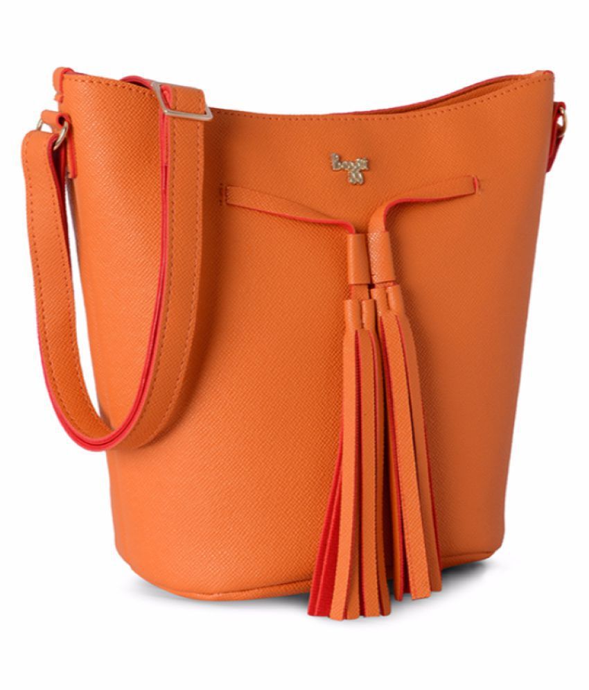 baggit orange handbag