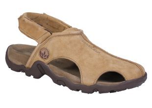 woodland camel floater sandals