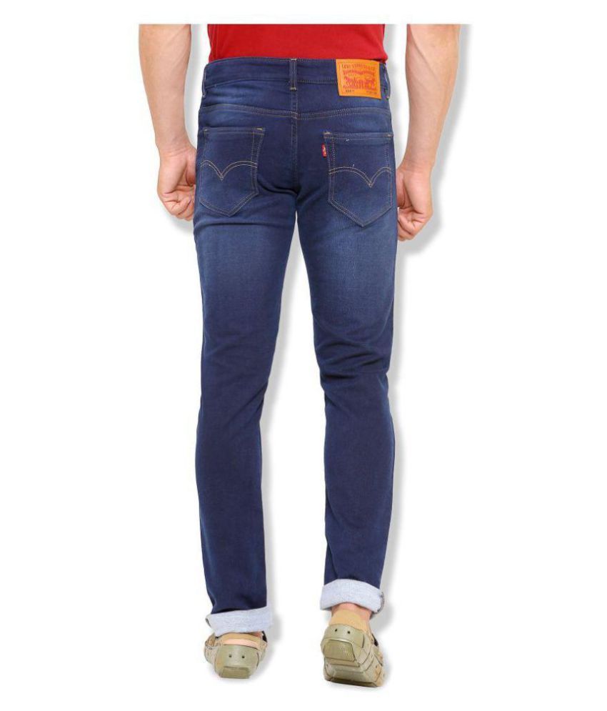 Levi's Blue Slim Jeans - Buy Levi's Blue Slim Jeans Online At Best ...