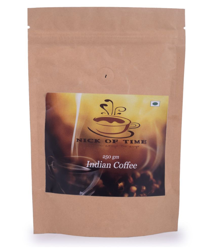 NICK OF TIME INDIAN ARABICA DARK ROAST Coarse Ground Coffee 250 gm Buy