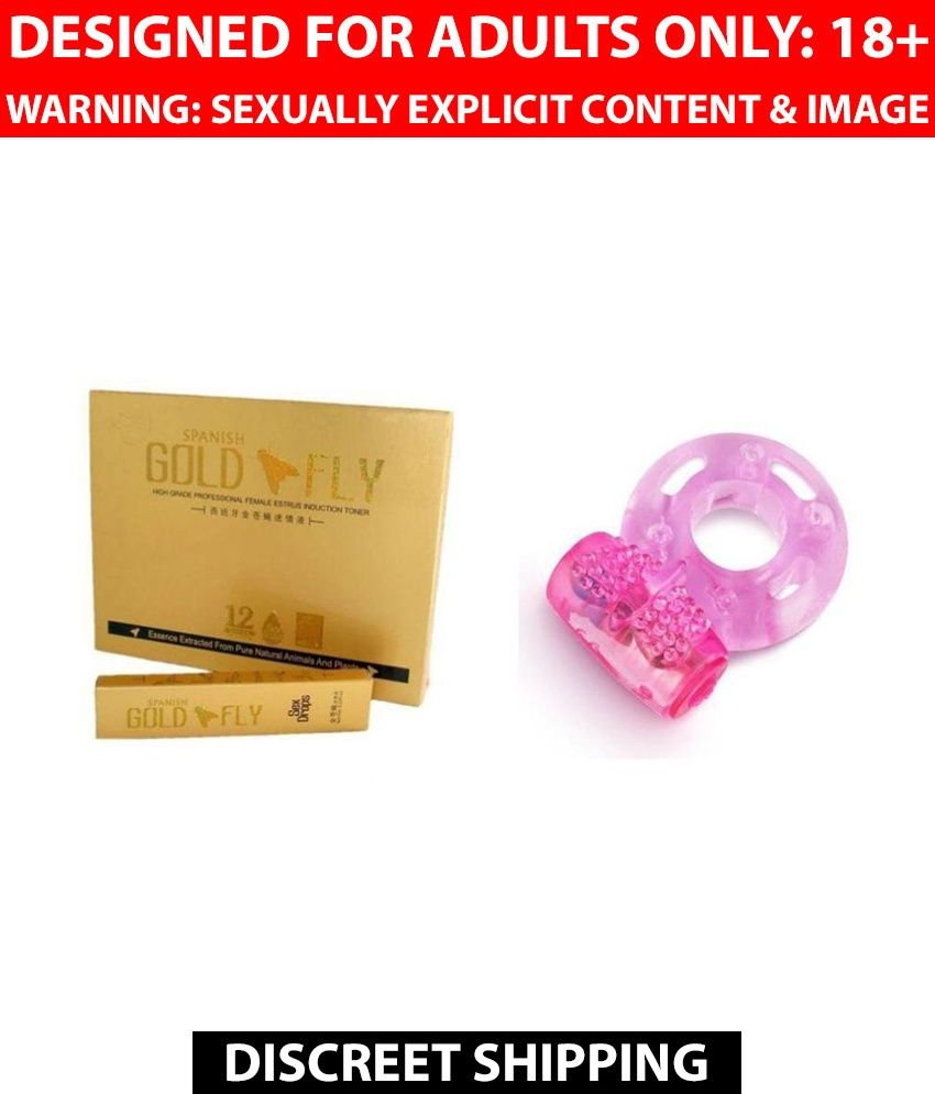 Spanish Fly gold Female Arousal Gel 5 ml + Crystal Vibrating Ring For
