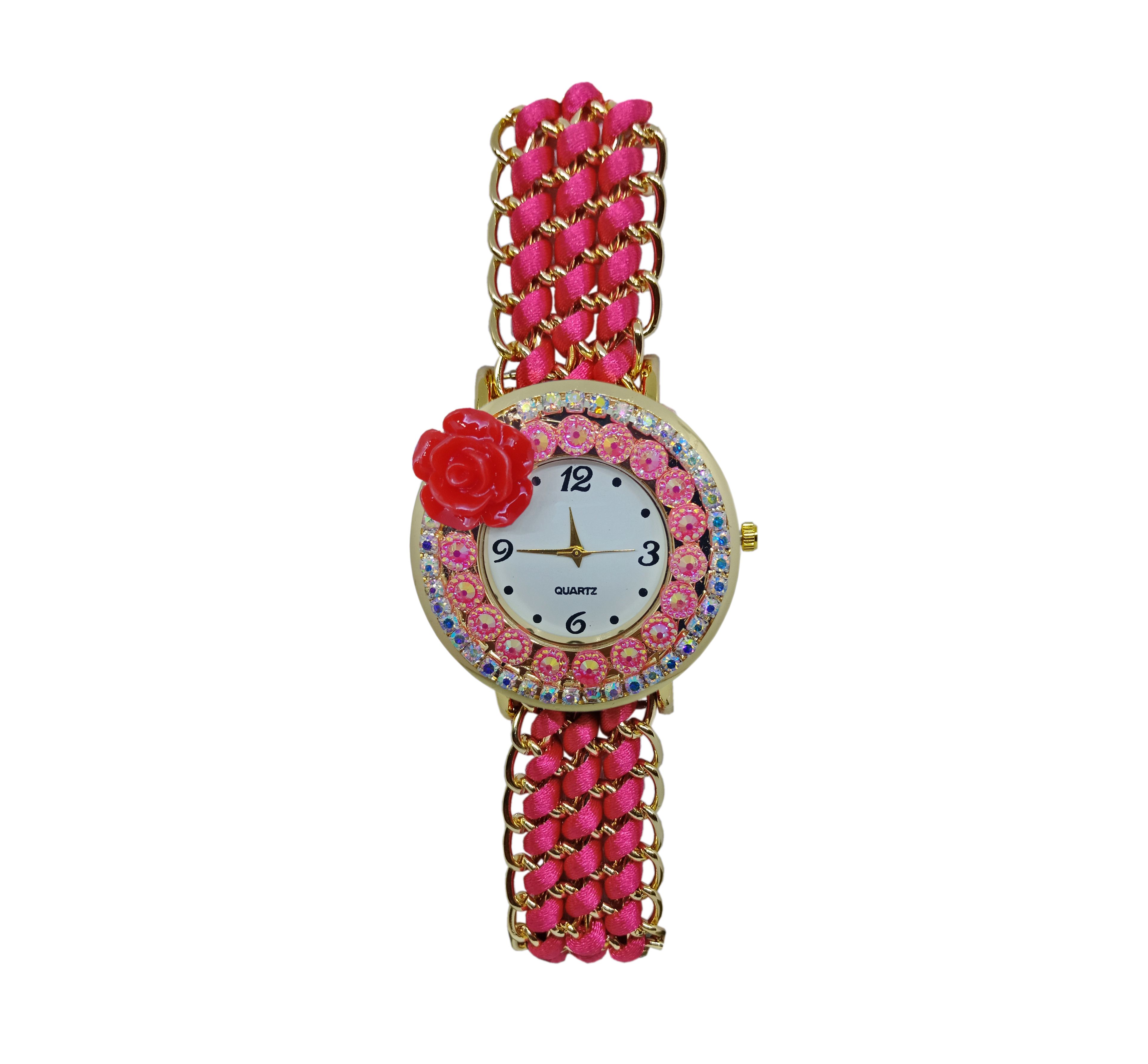 JM New RD2 PinkRound Analog Bracalet Watch Price in India: Buy JM New ...