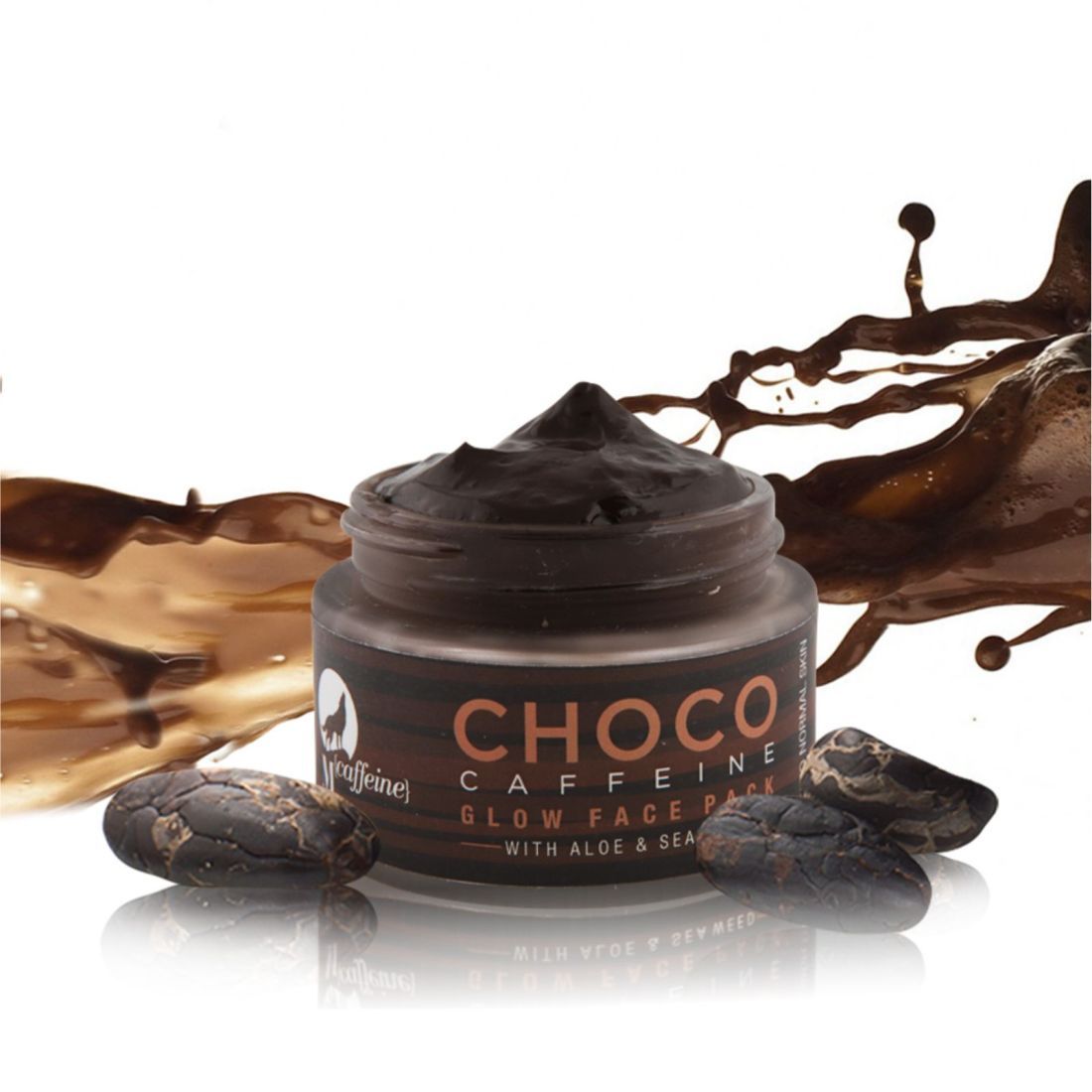 MCaffeine Choco Caffeine Glow Face Mask for Dry Skin, 50 ml with Aloe
