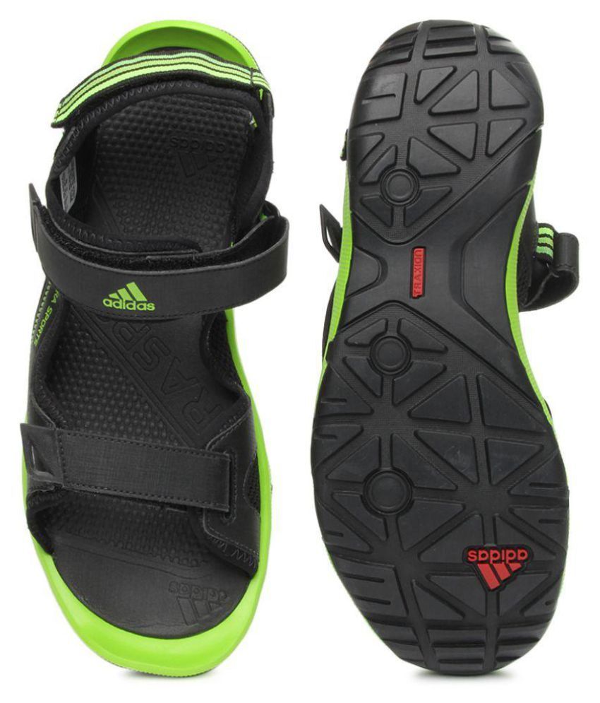 adidas gladi black floaters