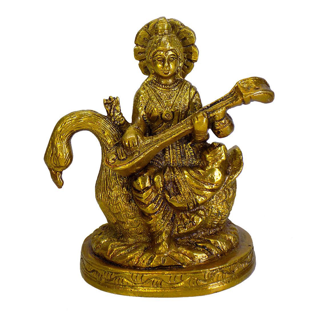 KAVOO Saraswati Brass Idol: Buy KAVOO Saraswati Brass Idol at Best ...