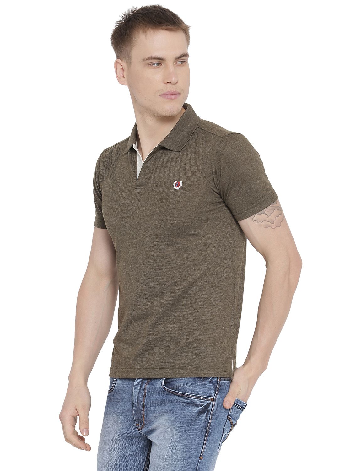 mens khaki polo shirts