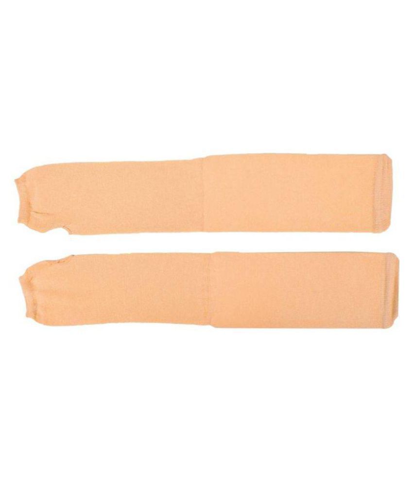     			Gold Star Beige Cotton Arm Sleeve - Pack Of 1