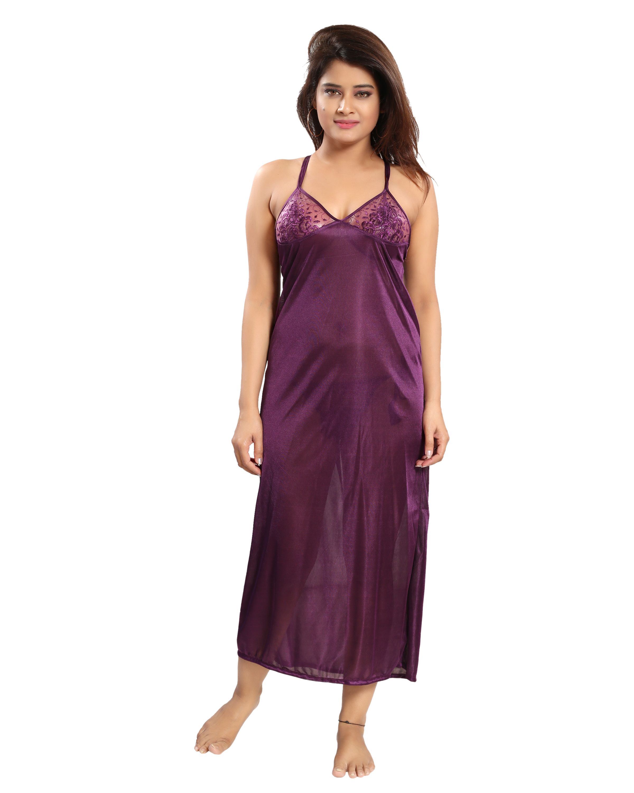 satin nighty dress