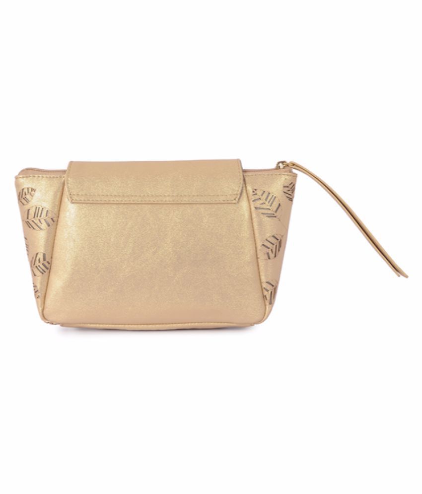 baggit golden clutch