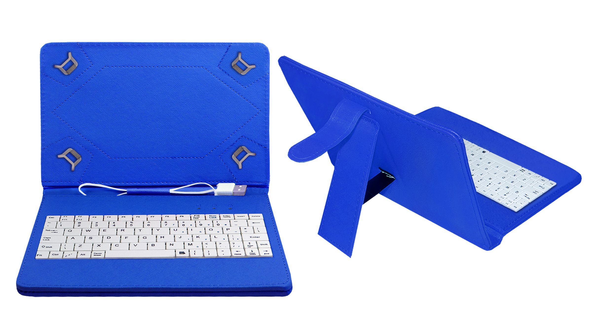 Acm Usb Keyboard Case For Apple Ipad Mini 2 Tablet Cover Stand Blue Keyboards Online At Low Prices Snapdeal India
