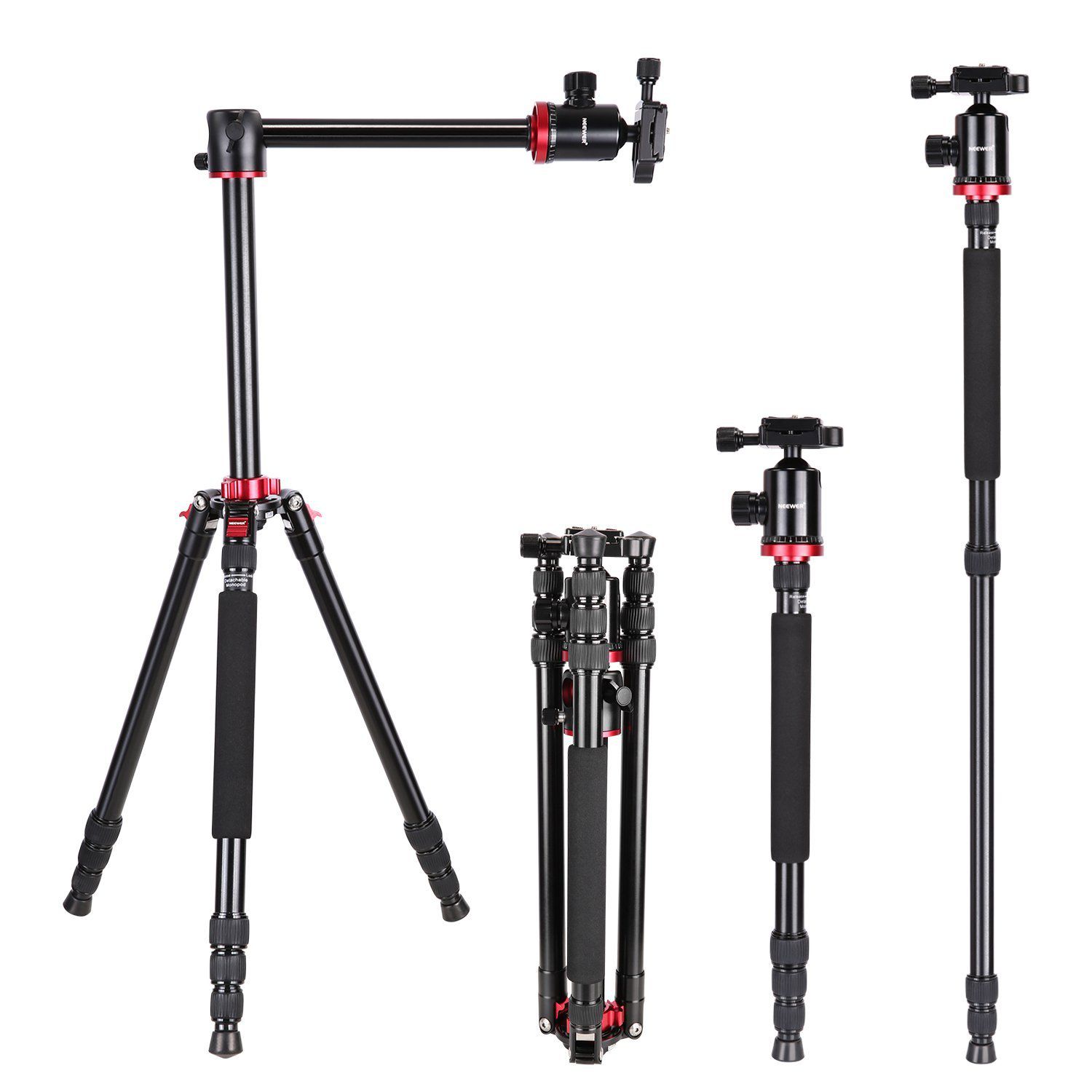 Nieuwsgierigheid Kijker Alert Neewer Camera Tripod Monopod with Rotatable Center Column for Panoramic  Shooting - Aluminum Alloy 75 inches/191 centimeters, 360 D Price in India-  Buy Neewer Camera Tripod Monopod with Rotatable Center Column for