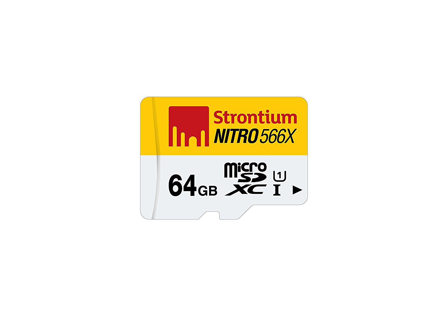     			Strontium Nitro 64GB MicroSDXC Class 10 UHS-I Memory Card Up to 85MB/s (SRN64GTFU1R)