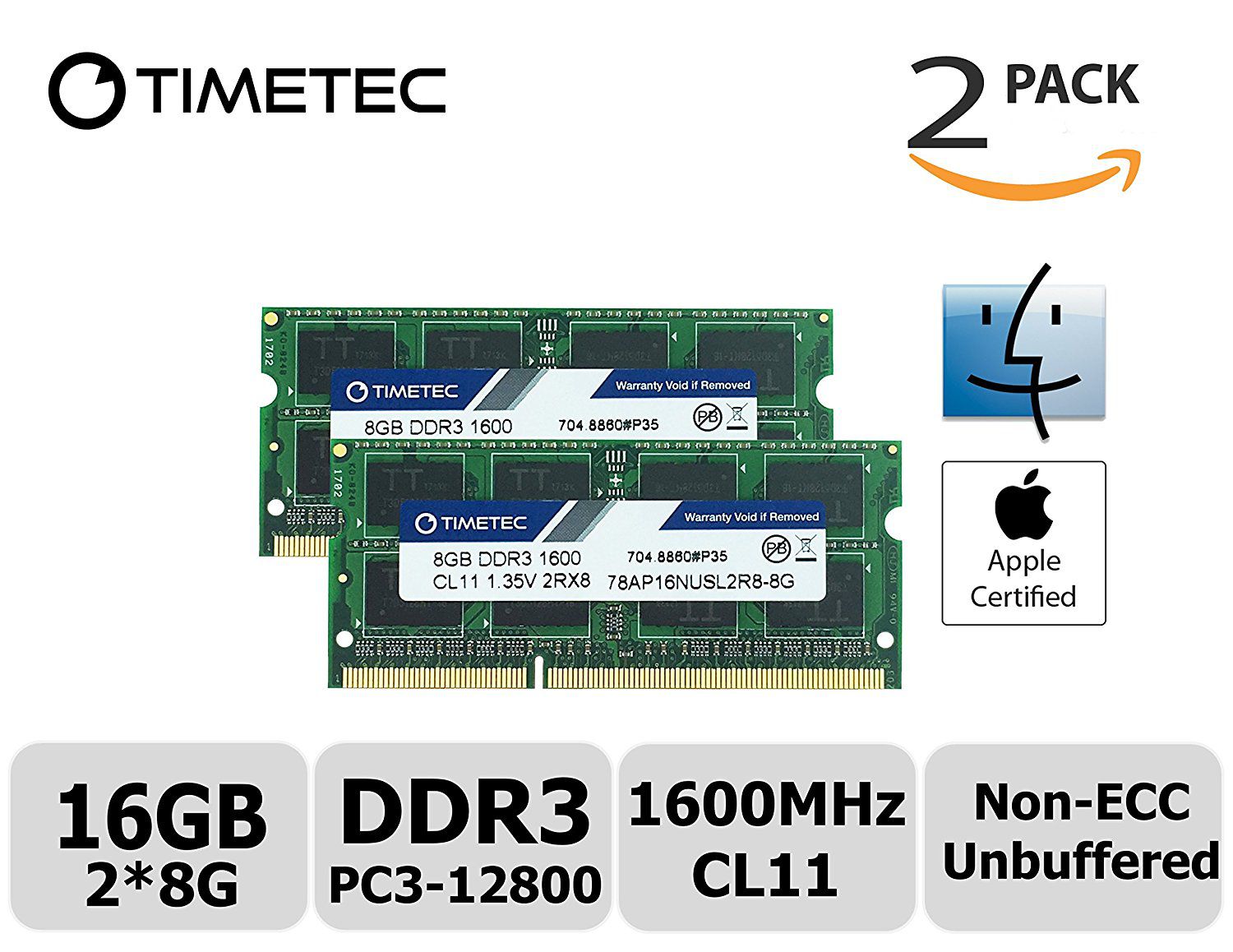 Timetec Hynix IC Apple 16GB Kit (2x8GB) DDR3 1600MHz PC3-12800 SODIMM Memory  upgrade For MacBook Pro13-inch/15-inch Mid 2012, iMac - Buy Timetec Hynix IC  Apple 16GB Kit (2x8GB) DDR3 1600MHz PC3-12800 SODIMM
