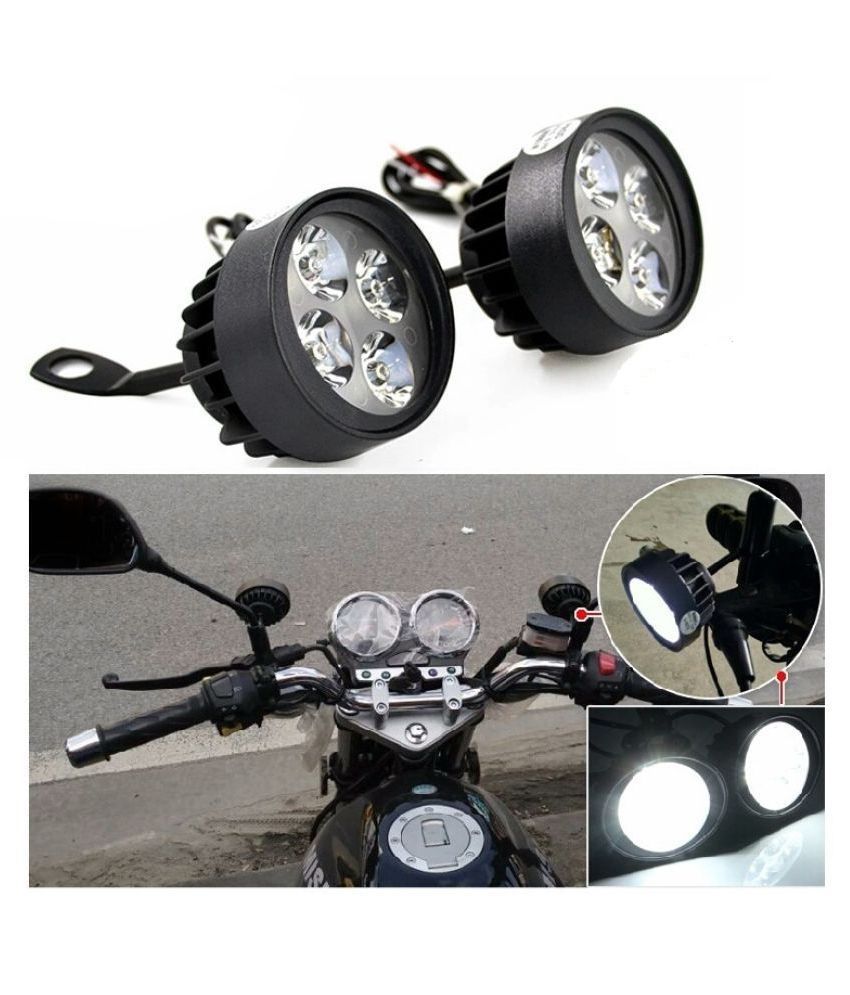 Bike 4 LED Round Fog Light For Two Wheelers Bright White Buy Bike 4