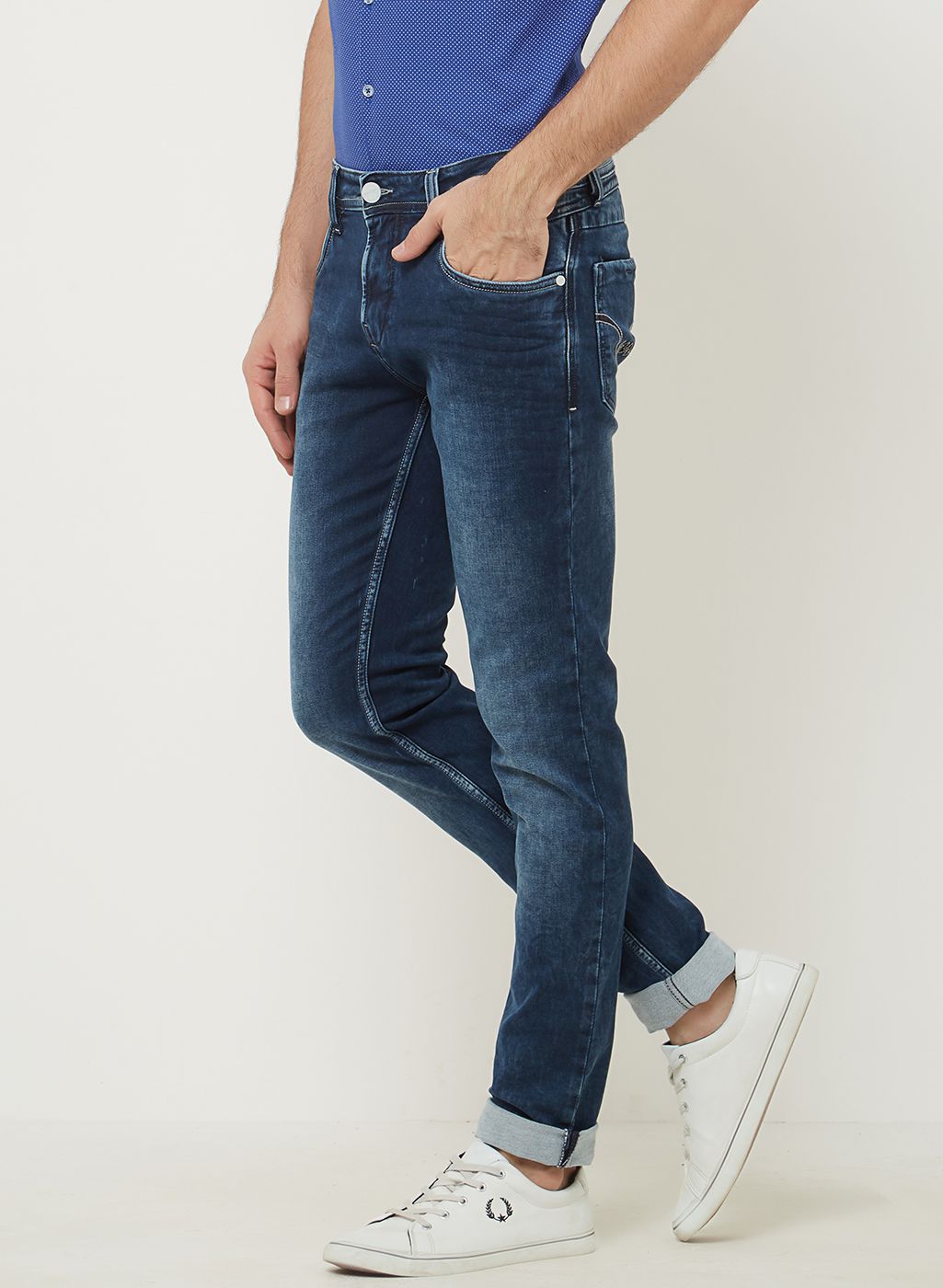 LAWMAN PG3 Blue Slim Jeans - Buy LAWMAN PG3 Blue Slim Jeans Online at ...