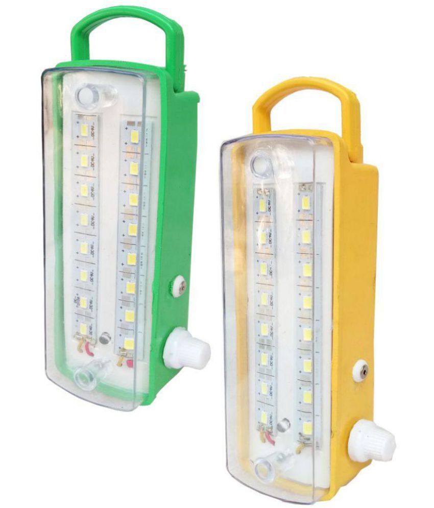 Dawn 16w Emergency Light 7 Step Regulator Portable Multicolour Pack Of 2 Dawn 16w Emergency Light 7 Step Regulator Portable Multicolour Pack Of 2