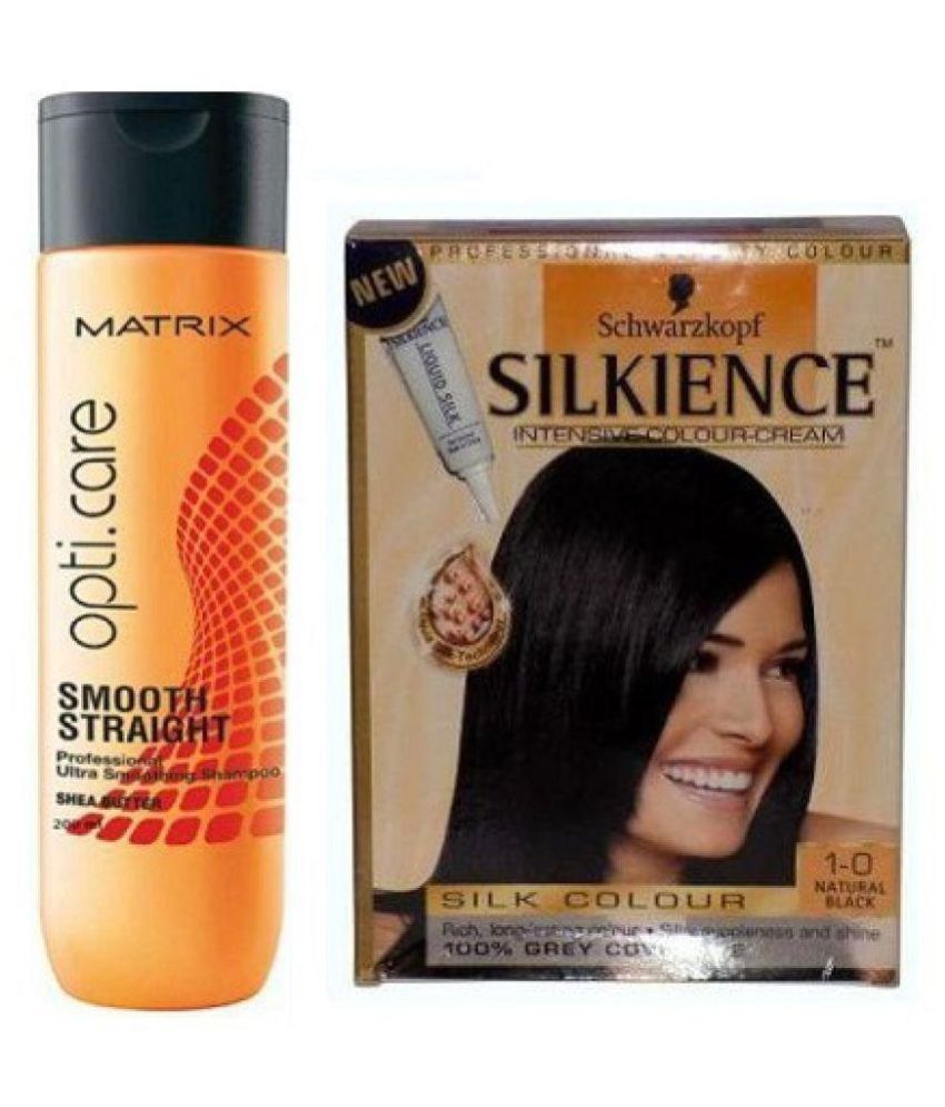 Imported Combo Matrix shampoo, SILKIENCE Permanent Hair Color Black 343 ml:  Buy Imported Combo Matrix shampoo, SILKIENCE Permanent Hair Color Black 343  ml at Best Prices in India - Snapdeal