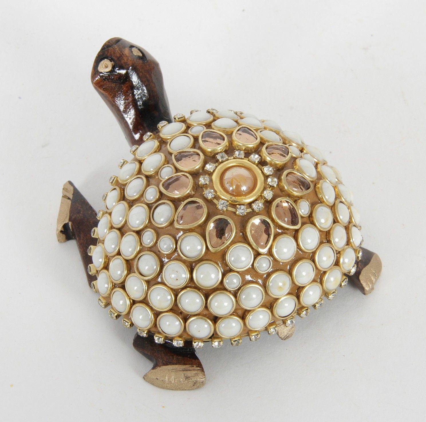 Jaipur Textile Hub Gold Wood Handicraft Showpiece Pack of 4 Buy