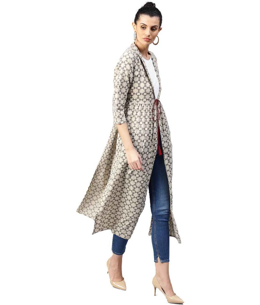 kurti with net shrug