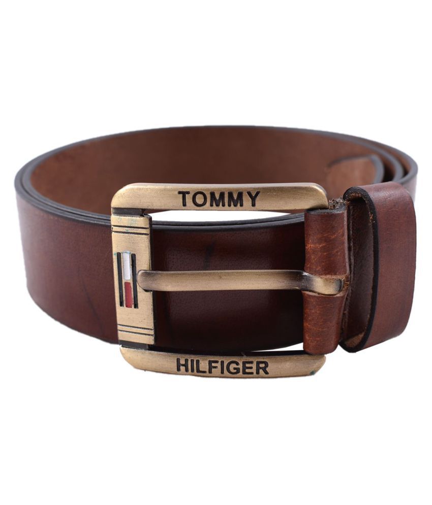 Tommy Hilfiger Brown Leather Casual Belt - Pack of 1 - Buy Tommy ...