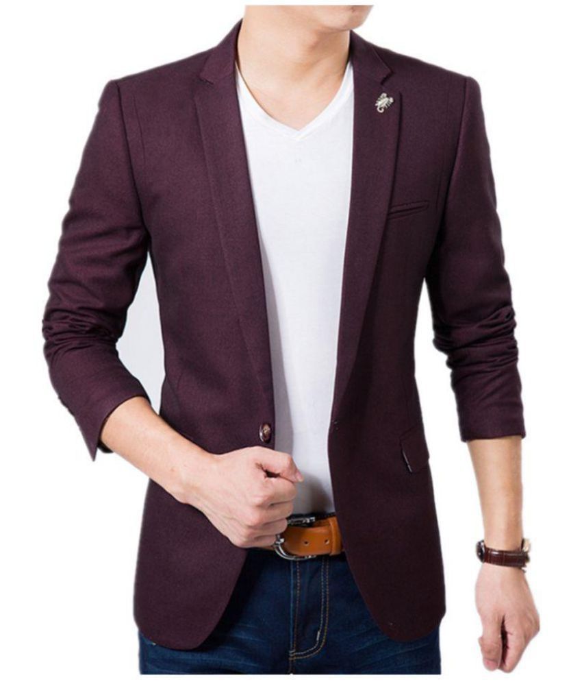purple blazer with jeans