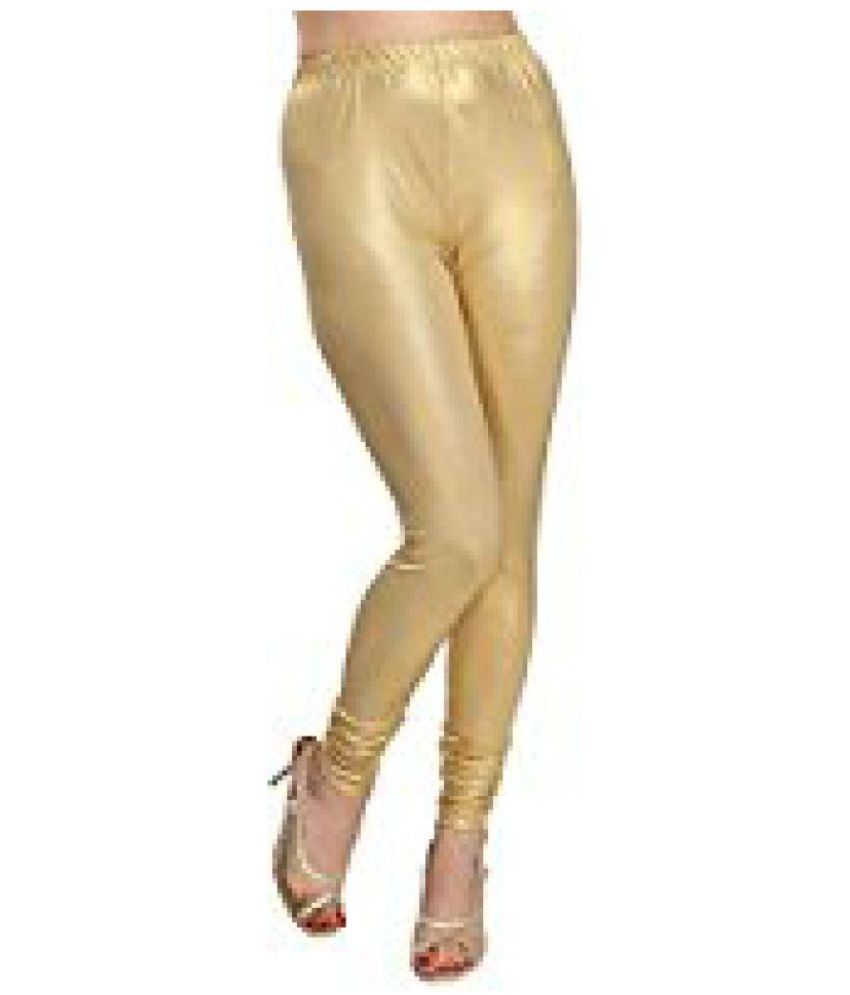 gold jeggings