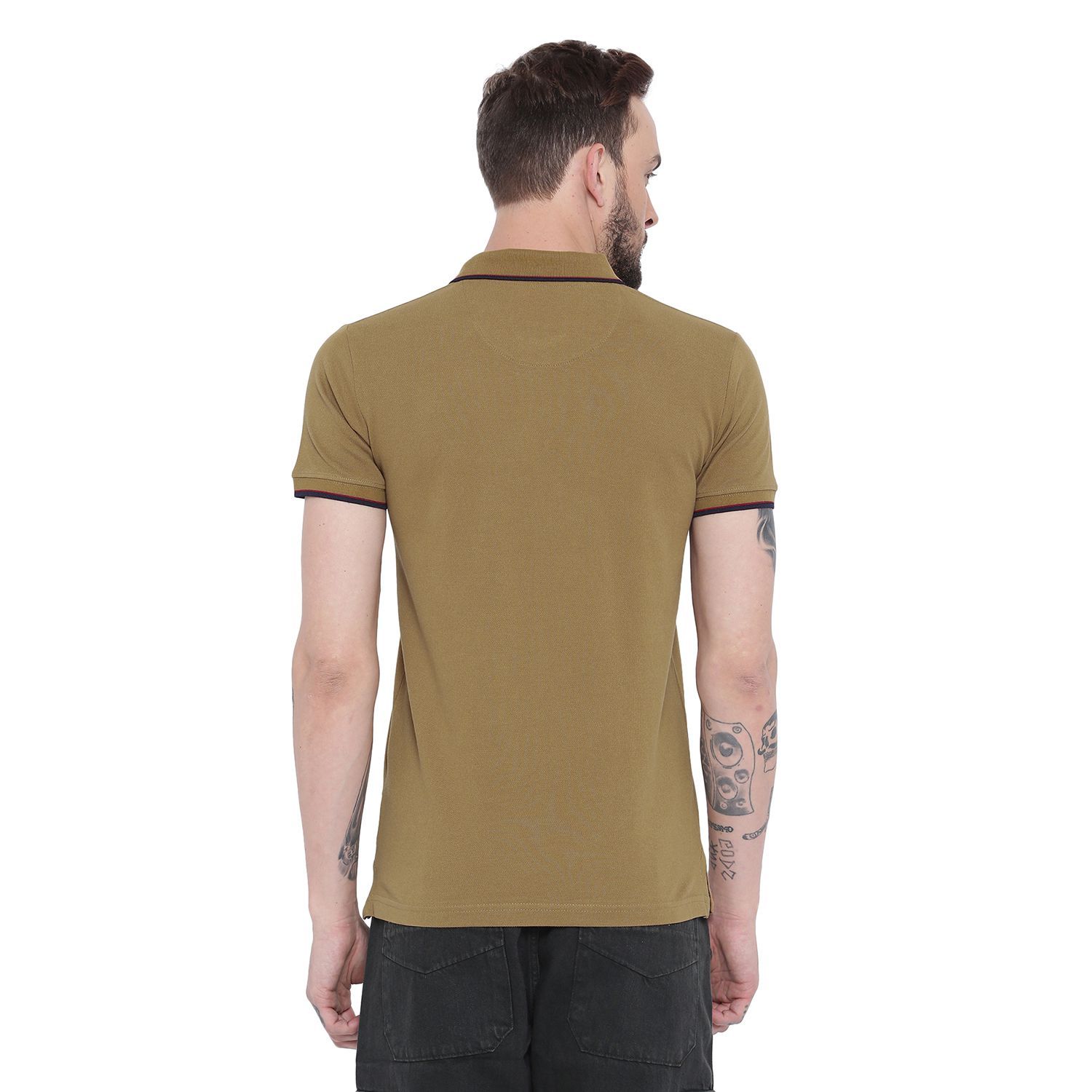 mens khaki polo shirts