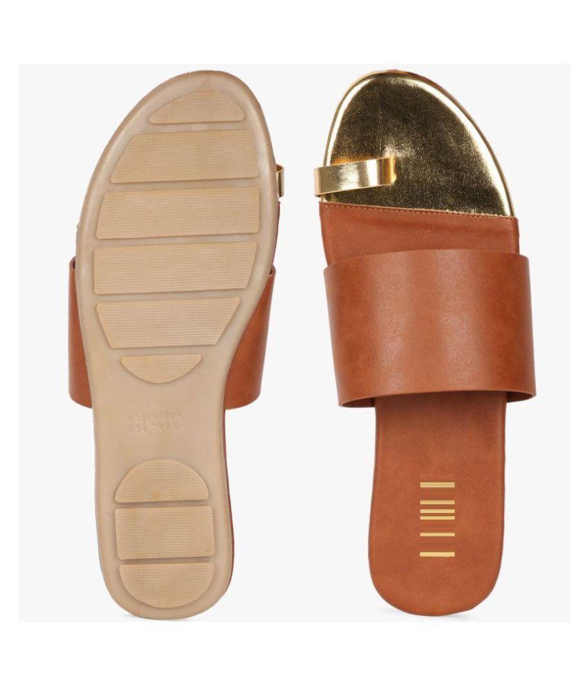 comfortable brown flats