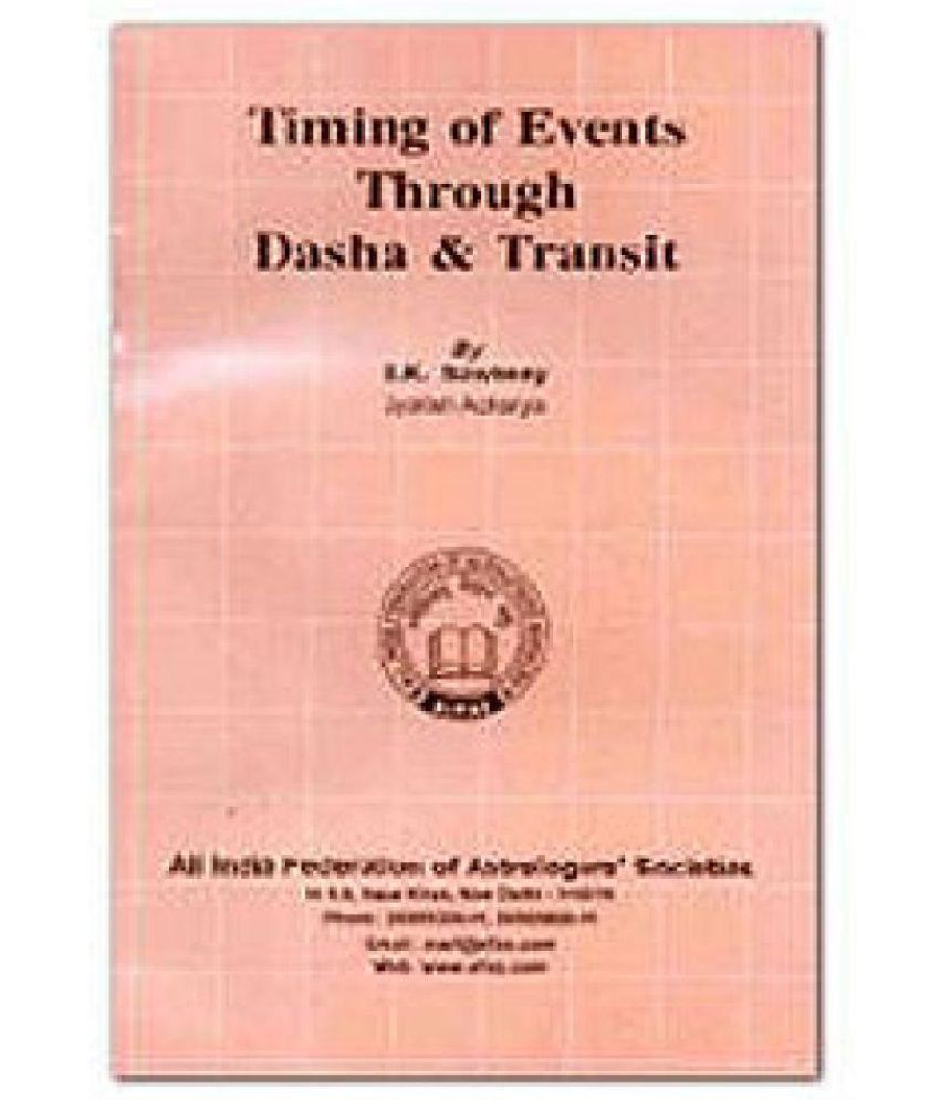 Future Point Book Timing of Events Through Dasha & Transit Buy Future