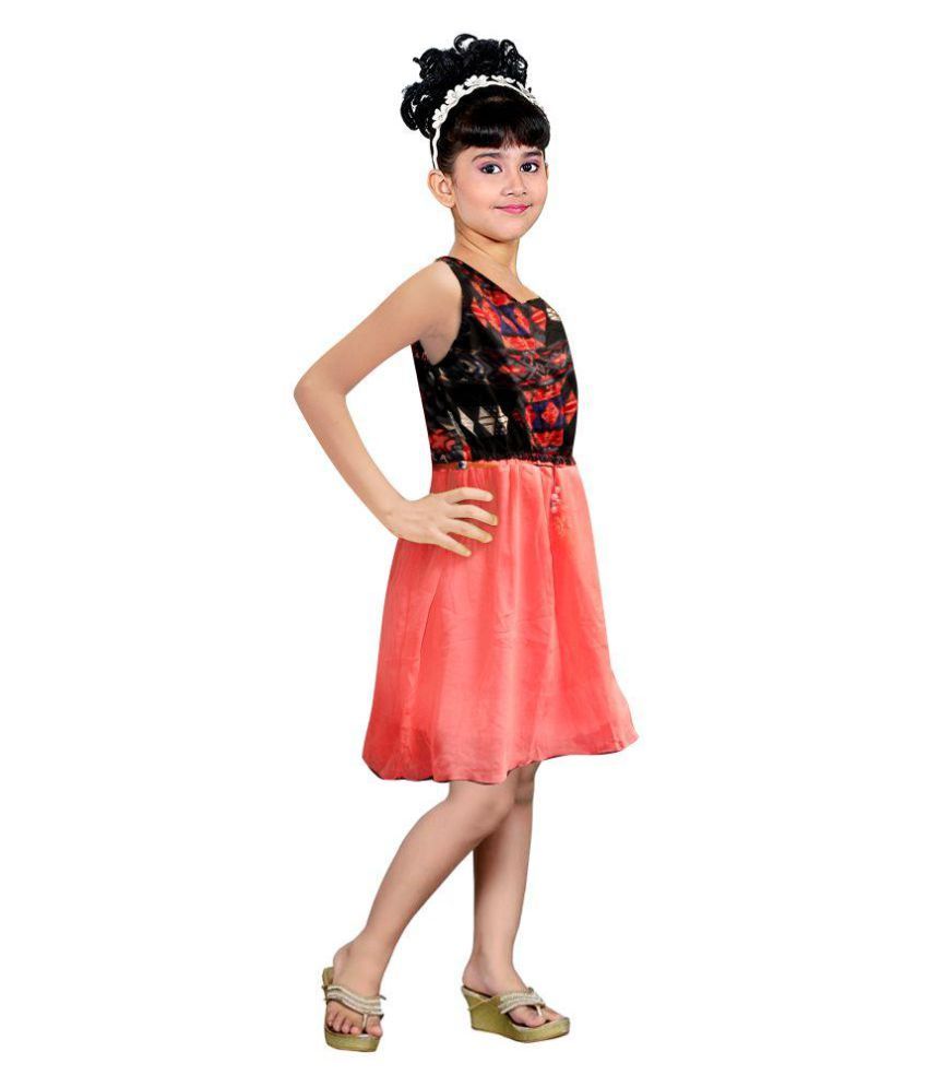 georgette short frock design