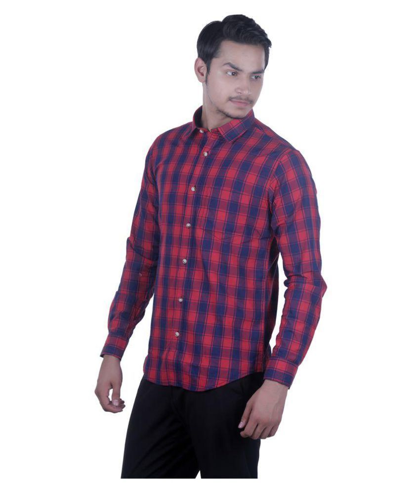 IGOR Red Casual Slim Fit Shirt