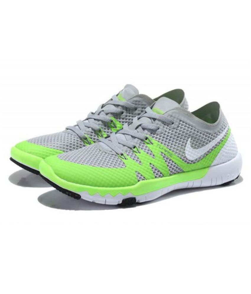 Nike Flywire Grey Green Running Shoes - Flywire Grey Green Running Shoes Online at Prices in India on Snapdeal