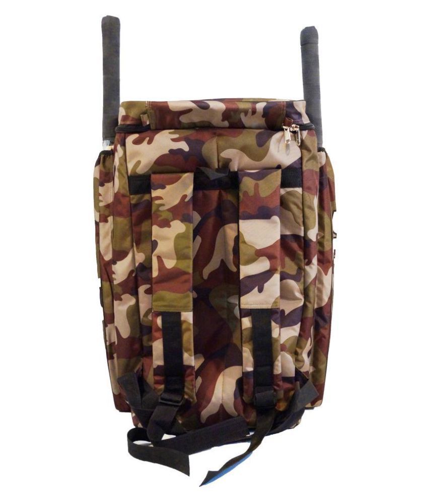 Giftadia Heavy Duty Canvas Cricket Pitthu Shoulder Kit Bag - Army Print (14 x 11 x 28 inch): Buy ...