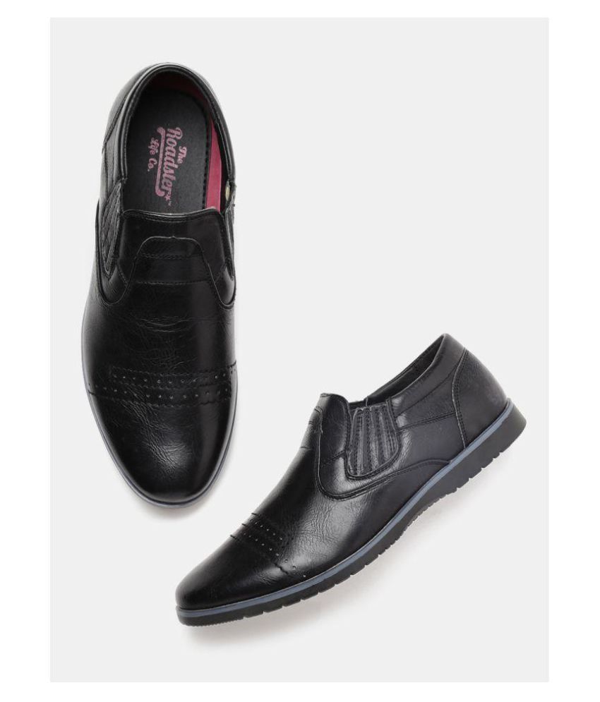 roadster black canvas shoes
