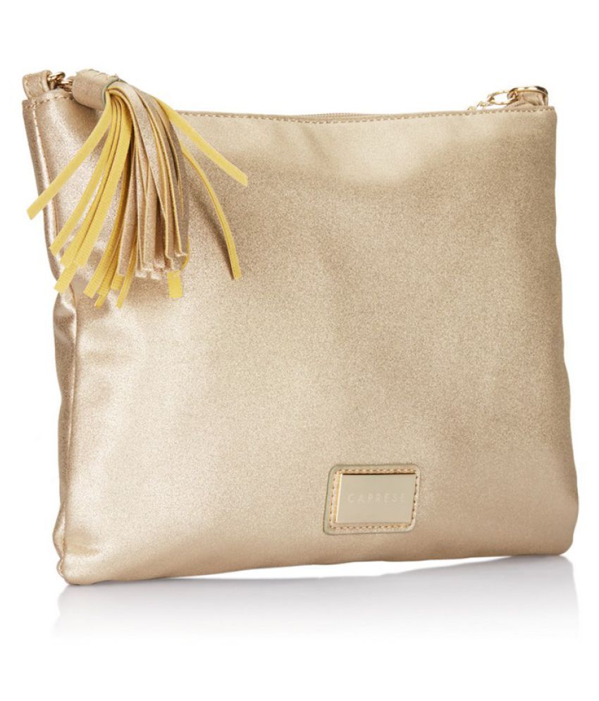 caprese golden handbag